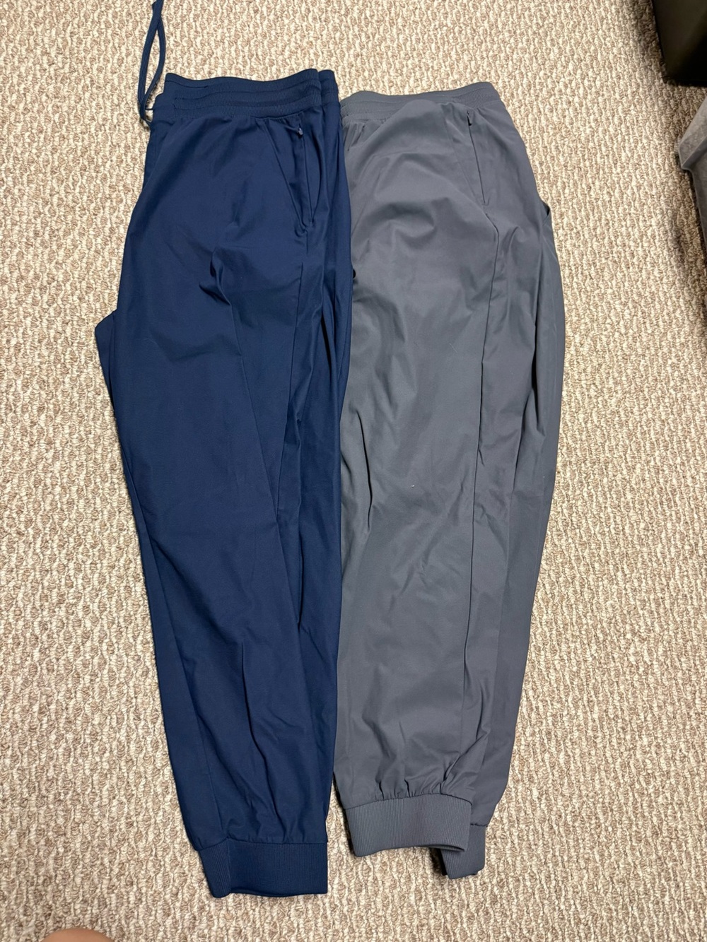 Men's Navy and Gray Athletic Jogger Pants - Casual Sweatpants